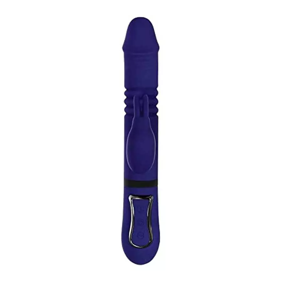 Evolved Novelties - Gender X - All in One Rechargeable Silicone Rabbit Vibrator - Purple