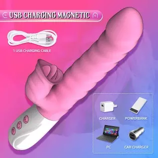 ADAMEEWAA Rabbit Vibrator Dildo for Women, Double Tongue Clitorial Licking Vibrator, Stimulator for Women Vibrating Machine(Purp ADAMEEWAA Rabbit Vibrator Dildo for Women, Double Tongue Clitorial Licking Vibrator, Stimulator for Women Vibrating Machine(Purp