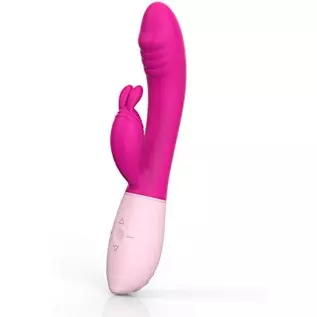 Lxxve Female Vibrator Available, Rechargeable Massage Wand Vibrator Waterproof,5 Vibration Modes of G-spot Penis, Pink Rabbit Vi