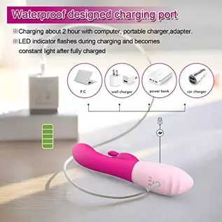 Lxxve Female Vibrator Available, Rechargeable Massage Wand Vibrator Waterproof,5 Vibration Modes of G-spot Penis, Pink Rabbit Vi Lxxve Female Vibrator Available, Rechargeable Massage Wand Vibrator Waterproof,5 Vibration Modes of G-spot Penis, Pink Rabbit Vi