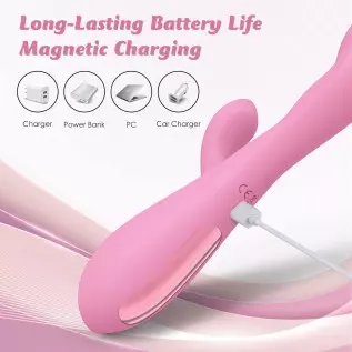 Rabbit Vibrator Adult Sensory Toys Sex Dildo Vibrator for Women, Dildo Vibrator with 10 Powerful Vibrations and Heating Function Rabbit Vibrator Adult Sensory Toys Sex Dildo Vibrator for Women, Dildo Vibrator with 10 Powerful Vibrations and Heating Function
