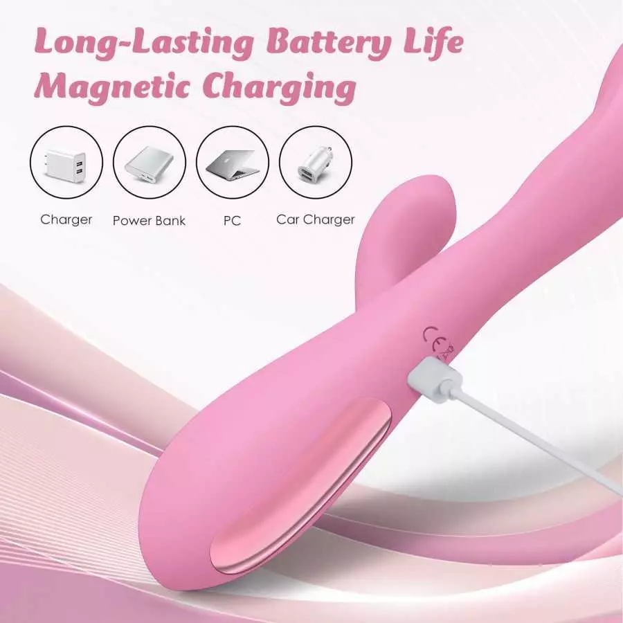 Rabbit Vibrator Adult Sensory Toys Sex Dildo Vibrator for Women, Dildo Vibrator with 10 Powerful Vibrations and Heating Function