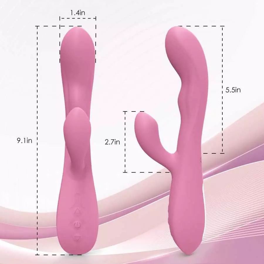 Rabbit Vibrator Adult Sensory Toys Sex Dildo Vibrator for Women, Dildo Vibrator with 10 Powerful Vibrations and Heating Function