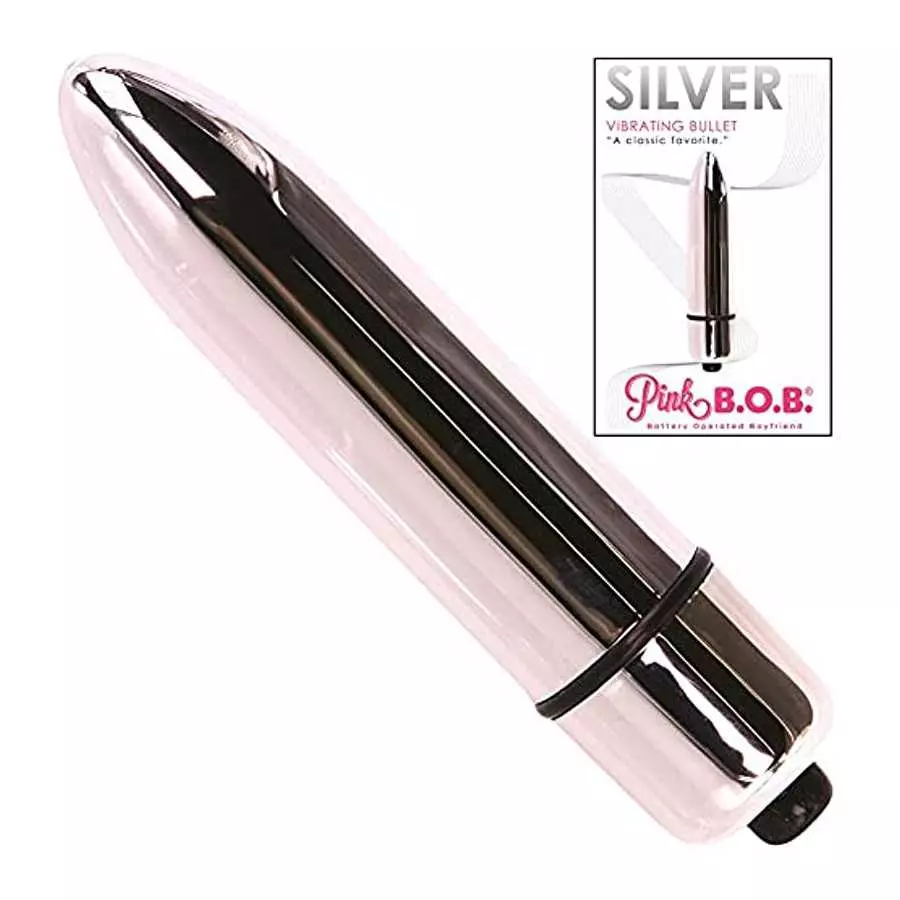 Silver Bullet Vibrator Compact Vibrating Massager Discreet Sex Toy