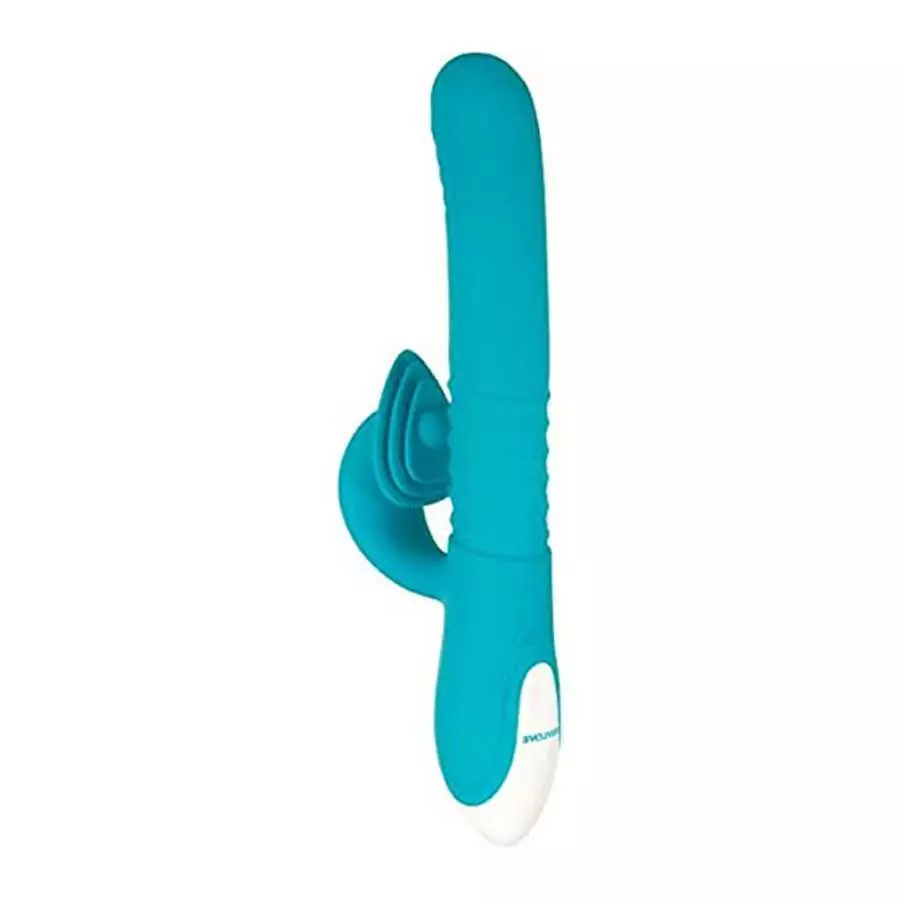 Evolved Love Is Back - Show Stopper - Powerful Thrusting Twirling with Clitoral Stimulation Rabbit-Style Vibrator - Teal Evolved Love Is Back - Show Stopper - Powerful Thrusting Twirling with Clitoral Stimulation Rabbit-Style Vibrator - Teal