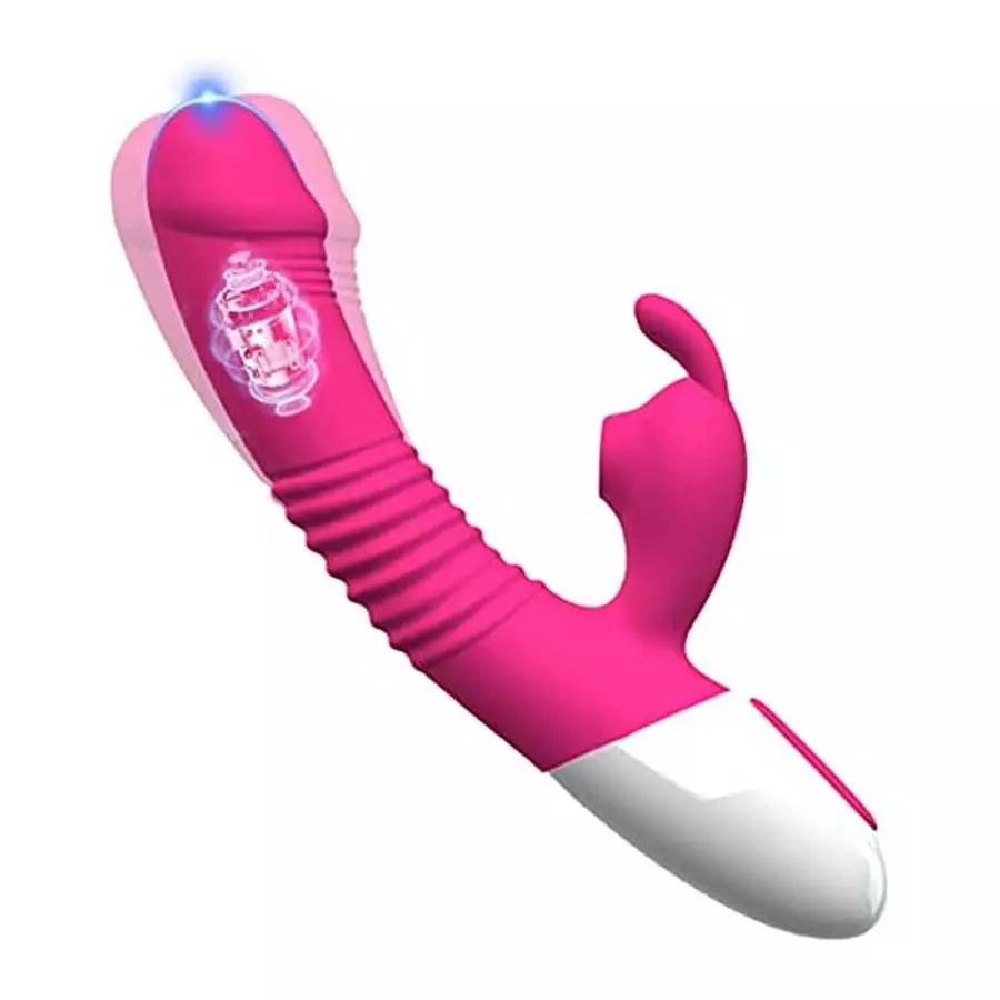 2023 New G-spot Rabbit Vibrator Female Penis, Rabbit Ear Licking Tongue Clitoris Stimulator Vibrating Penis Adult Sex Toy & Coup