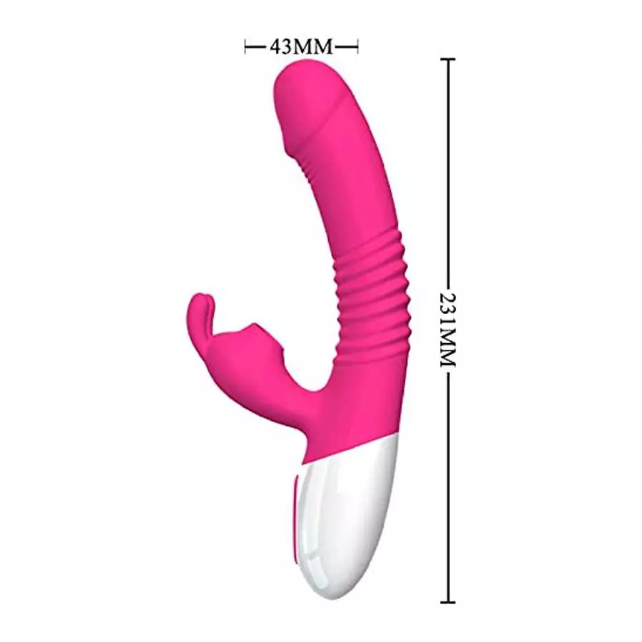 2023 New G-spot Rabbit Vibrator Female Penis, Rabbit Ear Licking Tongue Clitoris Stimulator Vibrating Penis Adult Sex Toy & Coup