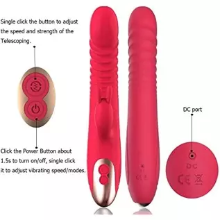 Thrusting Rabbit Vibrator for Women Vaginal Health,G Spot Dildo with Bunny Ears, Waterproof Clitorals Stimulator Adult Sex Toys 