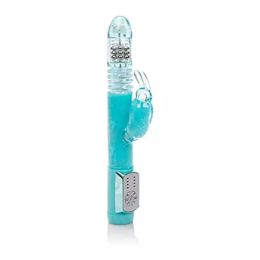 CalExotics Dazzle Xtreme Thruster – Thrusting 12 Function Rabbit Vibrator - Waterproof Vibe Sex Toys for Couples – Luxury Adult 