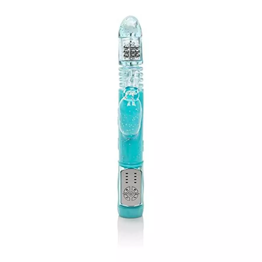 CalExotics Dazzle Xtreme Thruster – Thrusting 12 Function Rabbit Vibrator - Waterproof Vibe Sex Toys for Couples – Luxury Adult 