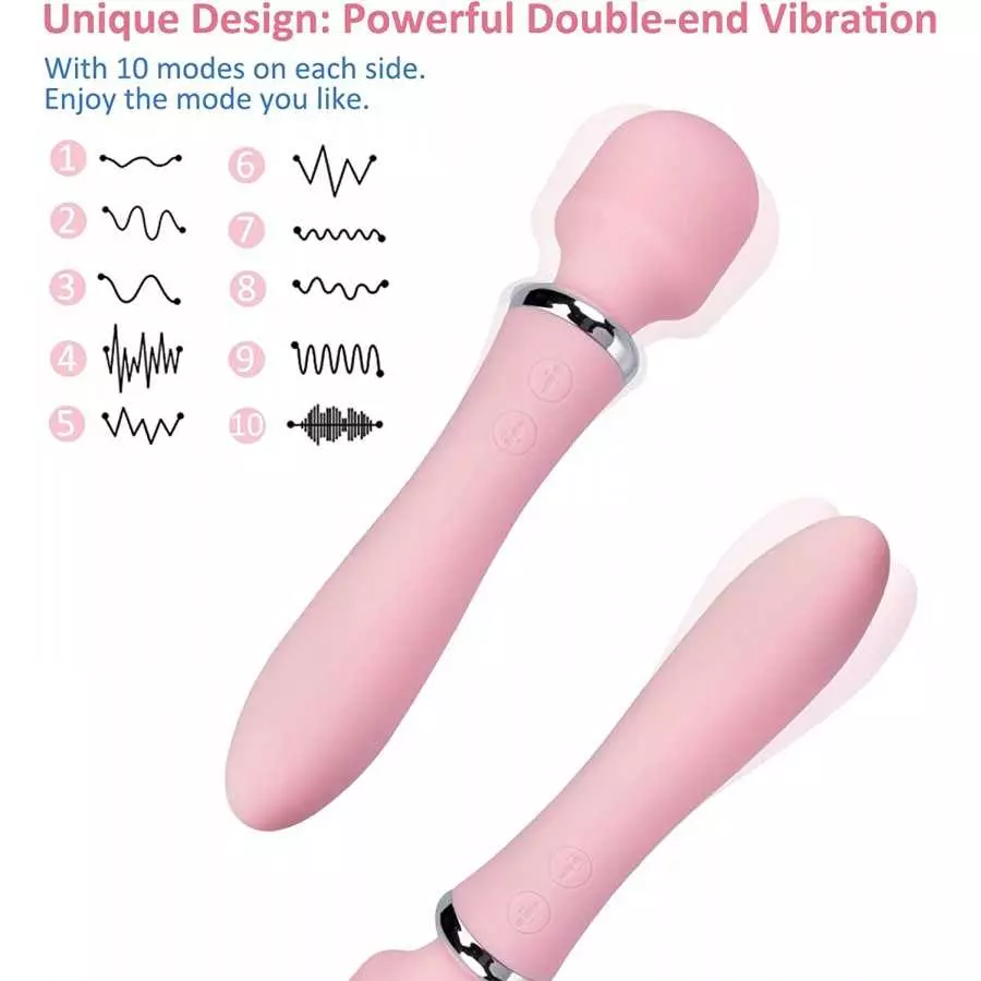 TOMAZON Massager Vibrator, Handheld Wireless Adult Sex Toys, Quiet & Waterproof, G-spot Clitoris Stimulator with 10 Powerful Vib