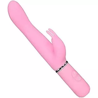 Silicone Rabbit Vibrator Multi Speed Vibrations for G Spot and Clit Stimulation Adult Sex Toy