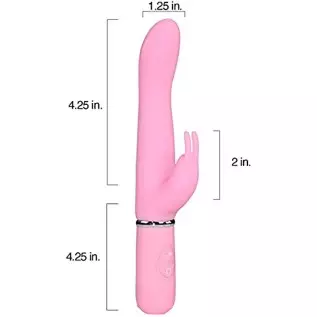 Silicone Rabbit Vibrator Multi Speed Vibrations for G Spot and Clit Stimulation Adult Sex Toy