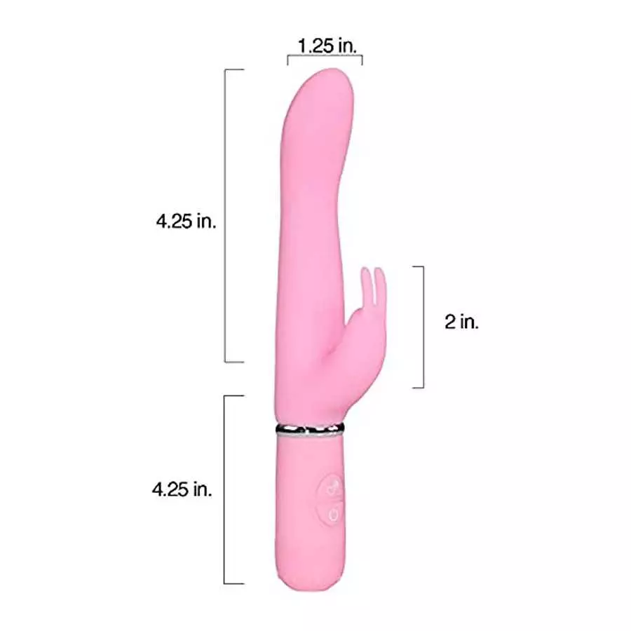 Silicone Rabbit Vibrator Multi Speed Vibrations for G Spot and Clit Stimulation Adult Sex Toy