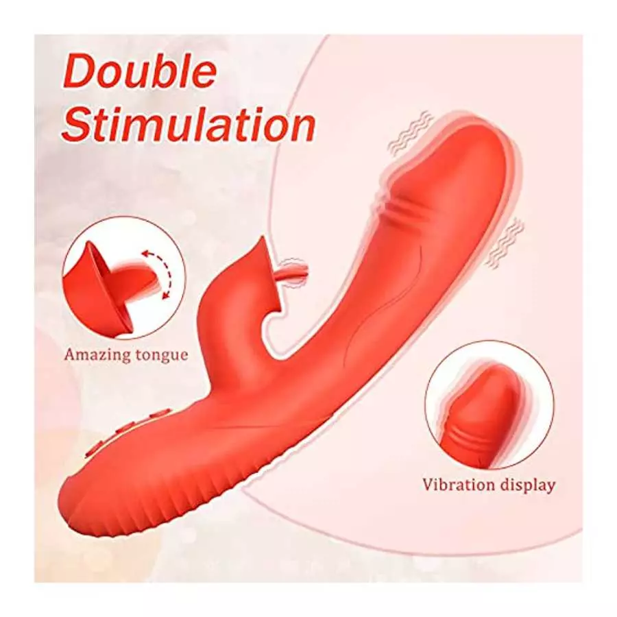 G Spot Vibrator Dildo Adult Sex Toys for Women 5 Speed & 12 Powerful Vibrations Rabbit Clitoris Stimulation Waterproof & Recharg