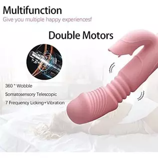 G Spot Rabbit Vibrator with Heating Function, Sex Toys for Clitoris G-spot Stimulation,Waterproof Dildo Vibrator with 9 Powerful G Spot Rabbit Vibrator with Heating Function, Sex Toys for Clitoris G-spot Stimulation,Waterproof Dildo Vibrator with 9 Powerful
