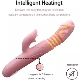 G Spot Rabbit Vibrator with Heating Function, Sex Toys for Clitoris G-spot Stimulation,Waterproof Dildo Vibrator with 9 Powerful G Spot Rabbit Vibrator with Heating Function, Sex Toys for Clitoris G-spot Stimulation,Waterproof Dildo Vibrator with 9 Powerful