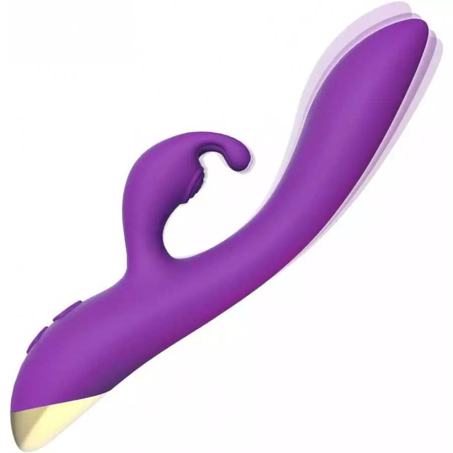 Rabbit Vibrator with Dual Motor 9 Powerful Vibration Modes, Silicone Vaginal Anal Dildo Massager Clitorals Stimulator,Waterproof