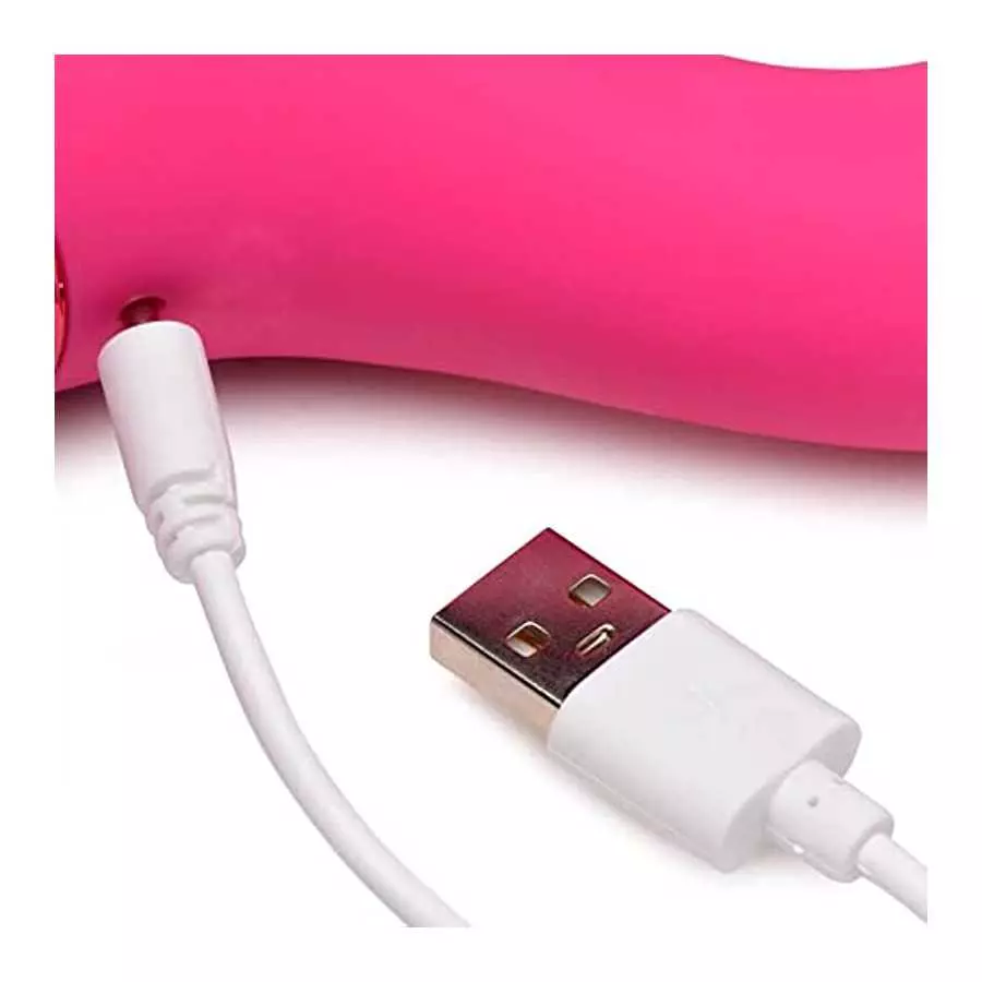 Sam's Secret Euphoria Bang! 10X Triple Rabbit Silicone Vibrator - Pink/Sex Toy for Female Pleasure