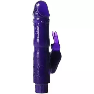 Trinity Vibes Classic Waterproof Rabbit Vibrator, Purple