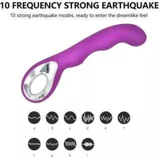 Dildo Adult Sensory Toys for Woman - 10 speeds & Patterns - 100% Waterproof - USB Rechargeable - High Grade Medical Silicone, Pu