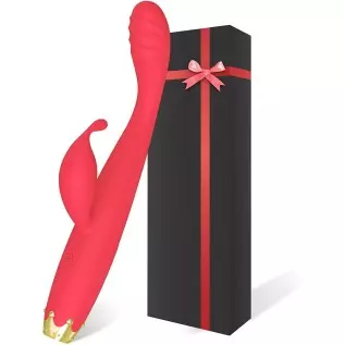 G Spot Vibrator, Rabbit Clitoris Stimulator Rechargeable High-Frequency Adult Sex Toys for Women Couples with 10 Mode Powerful V