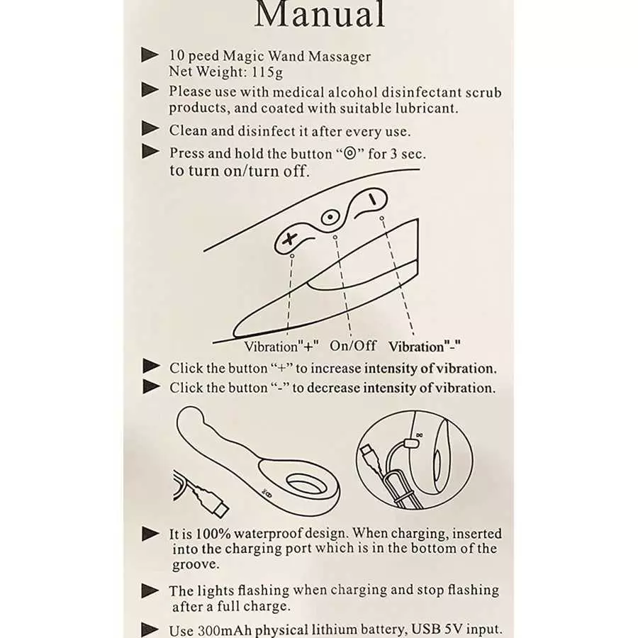 Dildo Adult Sensory Toys for Woman - 10 speeds & Patterns - 100% Waterproof - USB Rechargeable - High Grade Medical Silicone, Pu