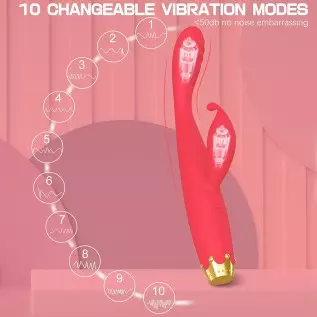G Spot Vibrator, Rabbit Clitoris Stimulator Rechargeable High-Frequency Adult Sex Toys for Women Couples with 10 Mode Powerful V G Spot Vibrator, Rabbit Clitoris Stimulator Rechargeable High-Frequency Adult Sex Toys for Women Couples with 10 Mode Powerful V