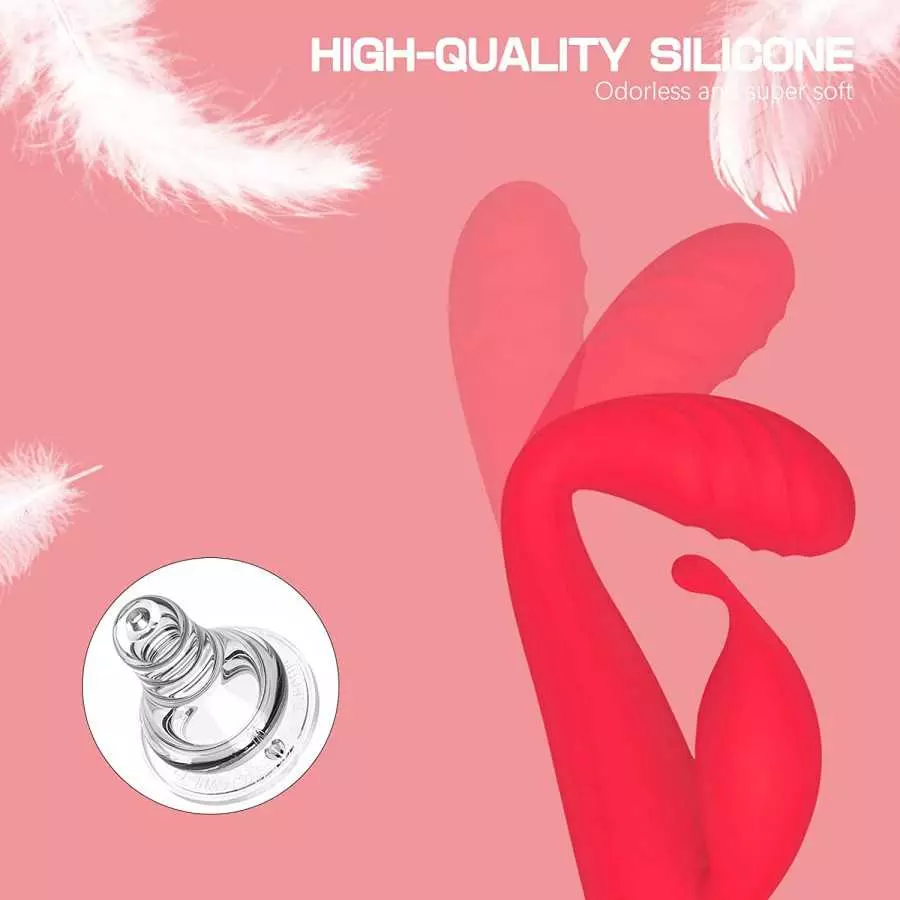 G Spot Vibrator, Rabbit Clitoris Stimulator Rechargeable High-Frequency Adult Sex Toys for Women Couples with 10 Mode Powerful V