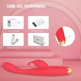 G Spot Vibrator, Rabbit Clitoris Stimulator Rechargeable High-Frequency Adult Sex Toys for Women Couples with 10 Mode Powerful V G Spot Vibrator, Rabbit Clitoris Stimulator Rechargeable High-Frequency Adult Sex Toys for Women Couples with 10 Mode Powerful V