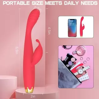 G Spot Vibrator, Rabbit Clitoris Stimulator Rechargeable High-Frequency Adult Sex Toys for Women Couples with 10 Mode Powerful V G Spot Vibrator, Rabbit Clitoris Stimulator Rechargeable High-Frequency Adult Sex Toys for Women Couples with 10 Mode Powerful V