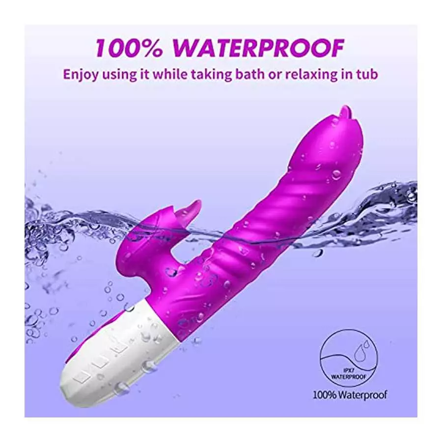 2022 New G Spot Rabbit Vibrator Dildo for Women, Bunny Ears Tongue Licking Clitorals Stimulator Vibrating Adult Sex Toys & Games