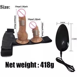 Agohua Double Dildo Realistic Dildo Super Elastic Harness Belt Big Dildo Vibrator Adult Sex Toys Lesbian (Control-Flesh) Agohua Double Dildo Realistic Dildo Super Elastic Harness Belt Big Dildo Vibrator Adult Sex Toys Lesbian (Control-Flesh)