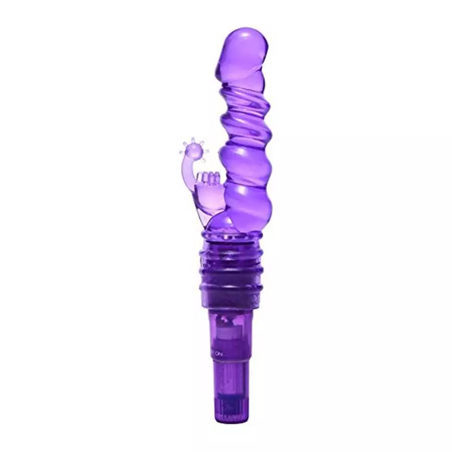 Trinity Vibes Royal Rocker Ribbed Rabbit Vibrator, Purple, 8.5 Inch, (AE561) Trinity Vibes Royal Rocker Ribbed Rabbit Vibrator, Purple, 8.5 Inch, (AE561)