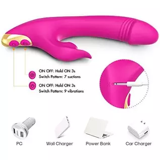Clitoral Sucking Vibrating G Spot Rabbit Vibrator Clit Vibrators Waterproof Clitoris Stimulator Massager Dildo 9 Vibration Patte Clitoral Sucking Vibrating G Spot Rabbit Vibrator Clit Vibrators Waterproof Clitoris Stimulator Massager Dildo 9 Vibration Patte