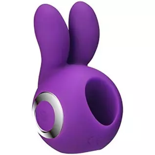G Spot Rabbit Vibrator with Bunny Ears Silicone Rechargeable Dildo Vibrator Clit Stimulator Finger Vibration Ring Sex Toys Massa