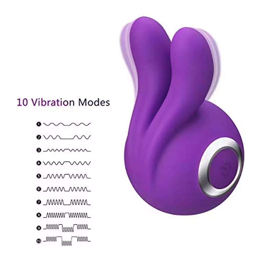 G Spot Rabbit Vibrator with Bunny Ears Silicone Rechargeable Dildo Vibrator Clit Stimulator Finger Vibration Ring Sex Toys Massa