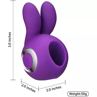 G Spot Rabbit Vibrator with Bunny Ears Silicone Rechargeable Dildo Vibrator Clit Stimulator Finger Vibration Ring Sex Toys Massa
