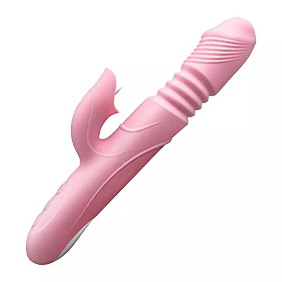 Thrusting Dildo Rabbit Vibrator for Women, Powerful Vibrator Adult Sensory Toys G Spot Sex Toy with 3 Telescopic & 7 Vibration M Thrusting Dildo Rabbit Vibrator for Women, Powerful Vibrator Adult Sensory Toys G Spot Sex Toy with 3 Telescopic & 7 Vibration M