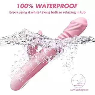 Thrusting Dildo Rabbit Vibrator for Women, Powerful Vibrator Adult Sensory Toys G Spot Sex Toy with 3 Telescopic & 7 Vibration M Thrusting Dildo Rabbit Vibrator for Women, Powerful Vibrator Adult Sensory Toys G Spot Sex Toy with 3 Telescopic & 7 Vibration M