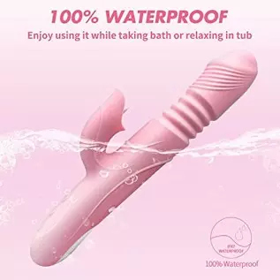 Thrusting Dildo Rabbit Vibrator for Women, Powerful Vibrator Adult Sensory Toys G Spot Sex Toy with 3 Telescopic & 7 Vibration M Thrusting Dildo Rabbit Vibrator for Women, Powerful Vibrator Adult Sensory Toys G Spot Sex Toy with 3 Telescopic & 7 Vibration M