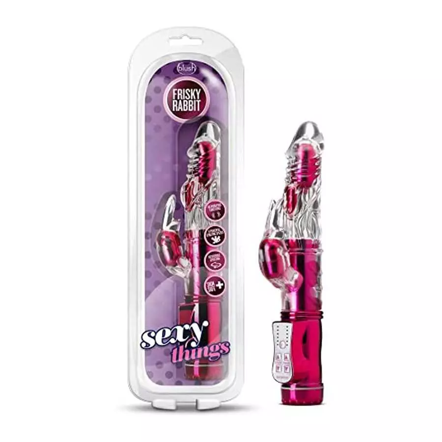 Blush Sexy Things Frisky Rabbit 48 Function 3 Vibration Points Reversible Gyrating Shaft Phthalate Free Body Safe Soft Vibrator Blush Sexy Things Frisky Rabbit 48 Function 3 Vibration Points Reversible Gyrating Shaft Phthalate Free Body Safe Soft Vibrator