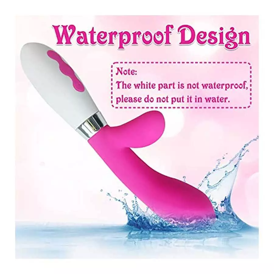 G-Spot Rabbit Vibrator Dildo Clitoris Stimulator, Silicone Vaginal Anal Nipple Massager with 10 Vibration Modes for Women Pleasu