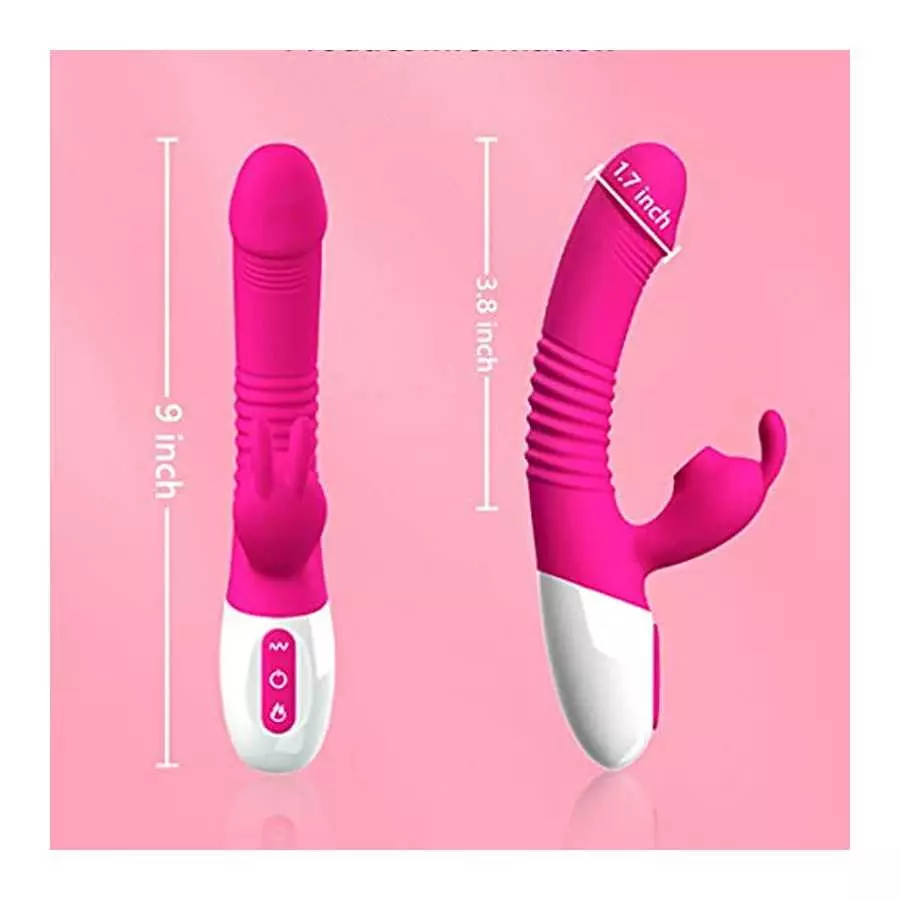 2023 New G-spot Rabbit Vibrator Female Penis, Rabbit Ear Licking Tongue Clitoris Stimulator Vibrating Penis Adult Sex Toy & Coup