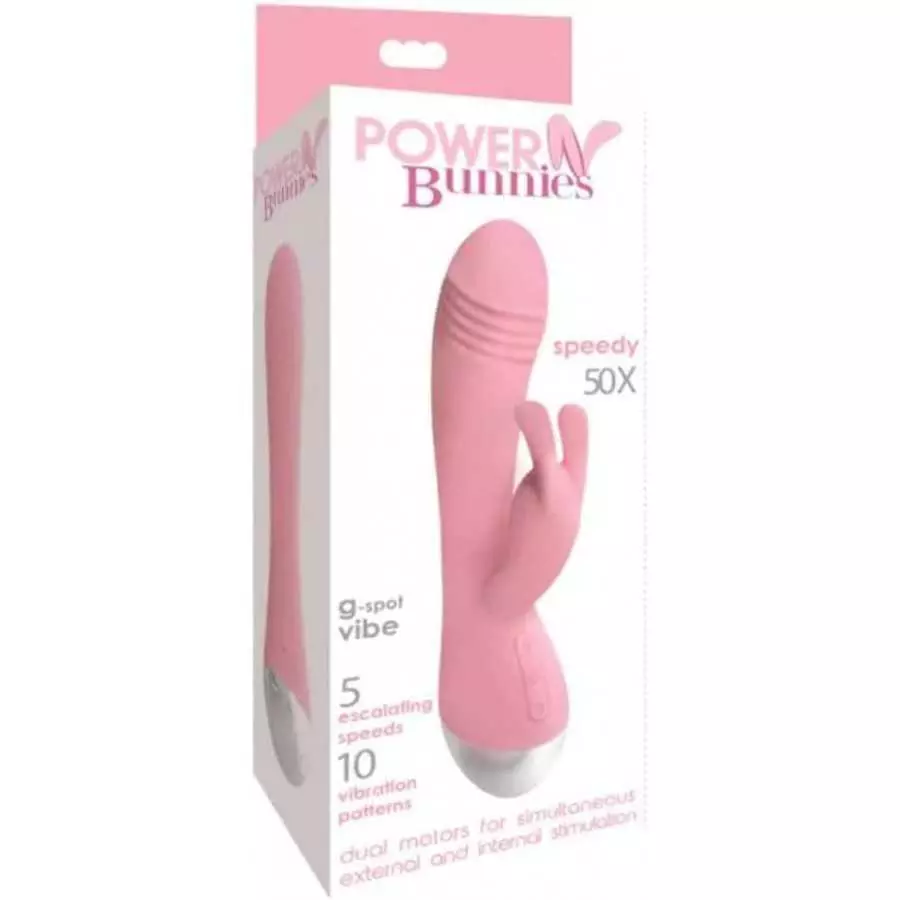 Curve Novelties 72924: Power Bunnies Speedy 50X Light Pink Curve Novelties 72924: Power Bunnies Speedy 50X Light Pink