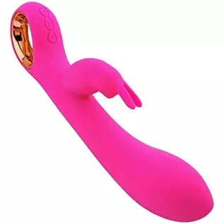 Rabbit Vibrator for Women, G Spot Clitoralis Stimulator with Bunny Ears for Clit Stimulation, 5 Speed 10 Vibration Dual Motor Ad