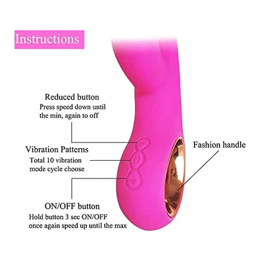 Rabbit Vibrator for Women, G Spot Clitoralis Stimulator with Bunny Ears for Clit Stimulation, 5 Speed 10 Vibration Dual Motor Ad