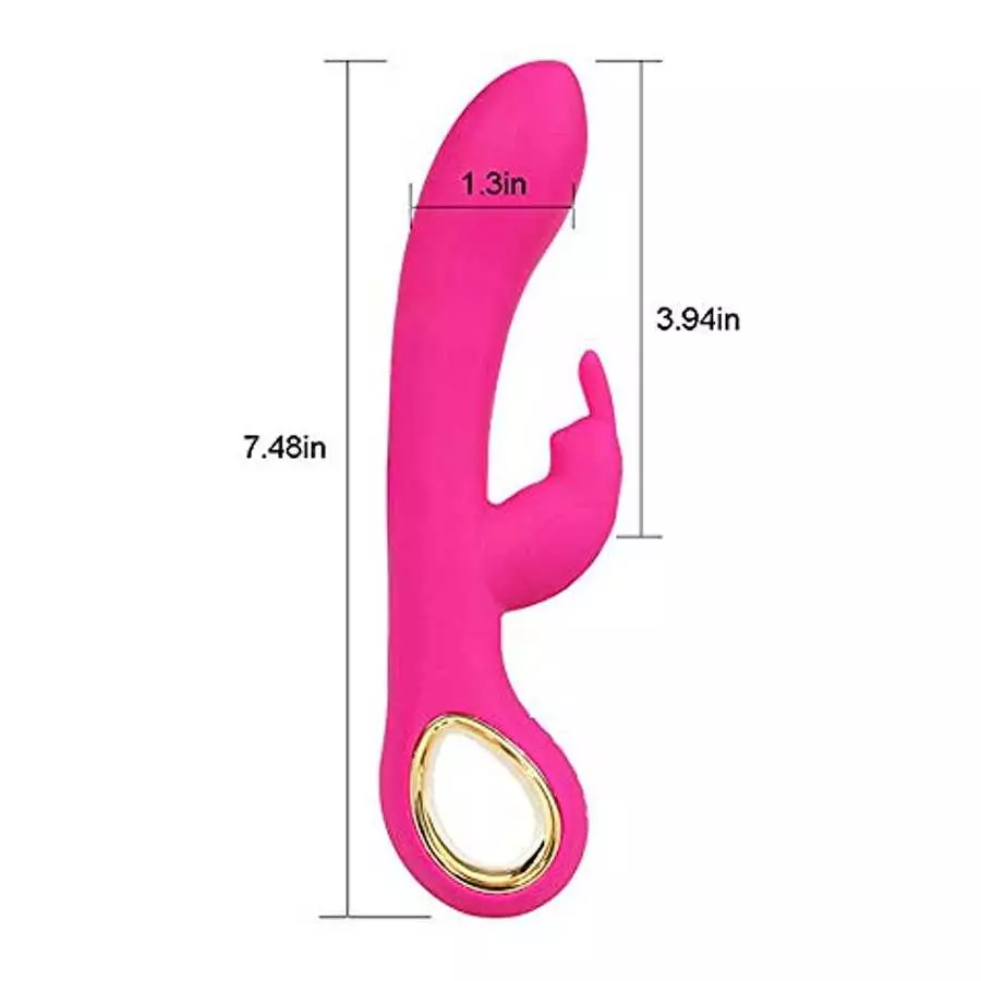 Rabbit Vibrator for Women, G Spot Clitoralis Stimulator with Bunny Ears for Clit Stimulation, 5 Speed 10 Vibration Dual Motor Ad