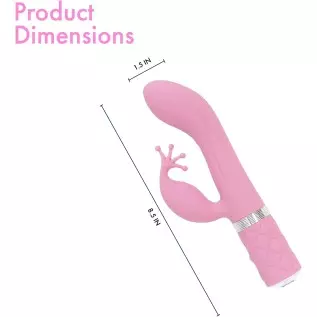 Pillow Talk Kinky Massager, Multi Speed with Swarovski Crystal Button, USB Rechargeable (Pink)