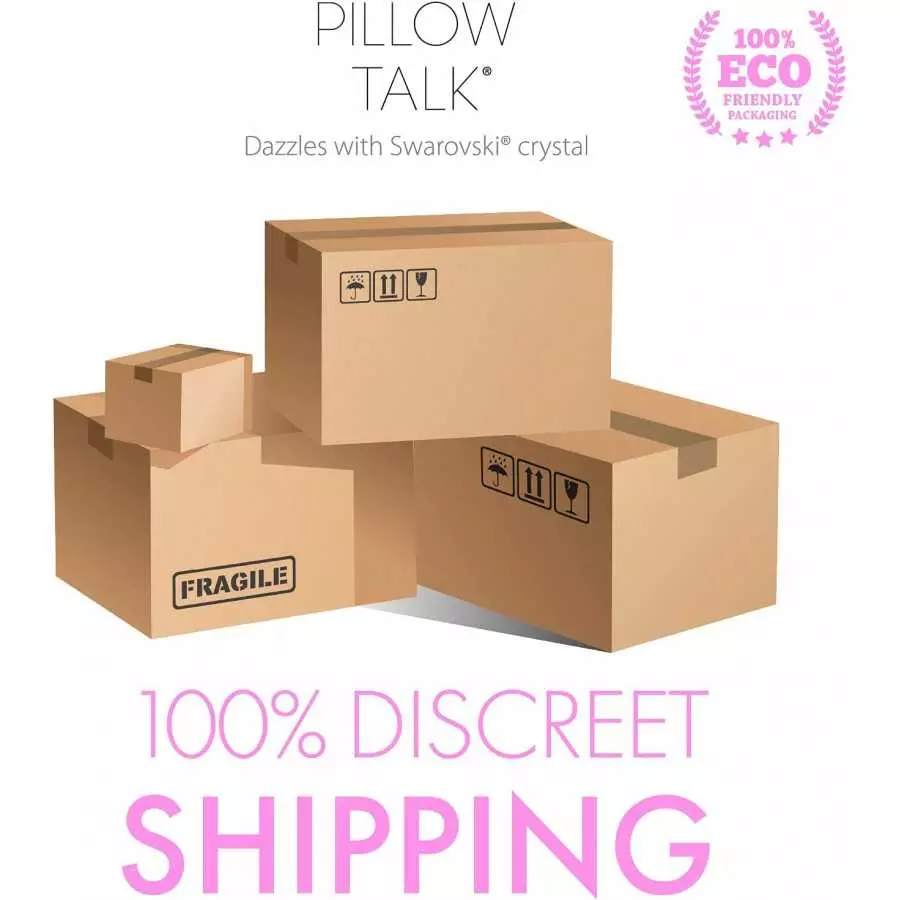 Pillow Talk Kinky Massager, Multi Speed with Swarovski Crystal Button, USB Rechargeable (Pink)